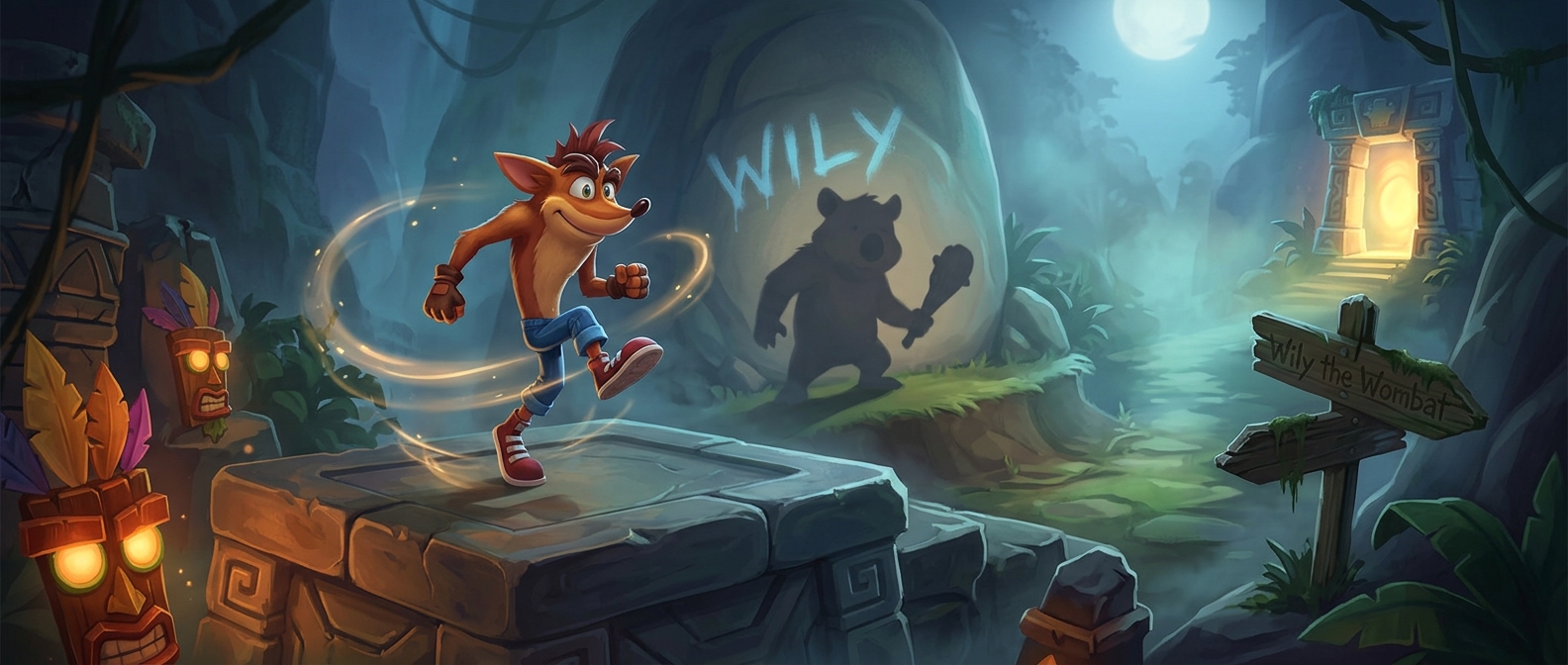 Crash Bandicoot почти стал Вилли-Воматом