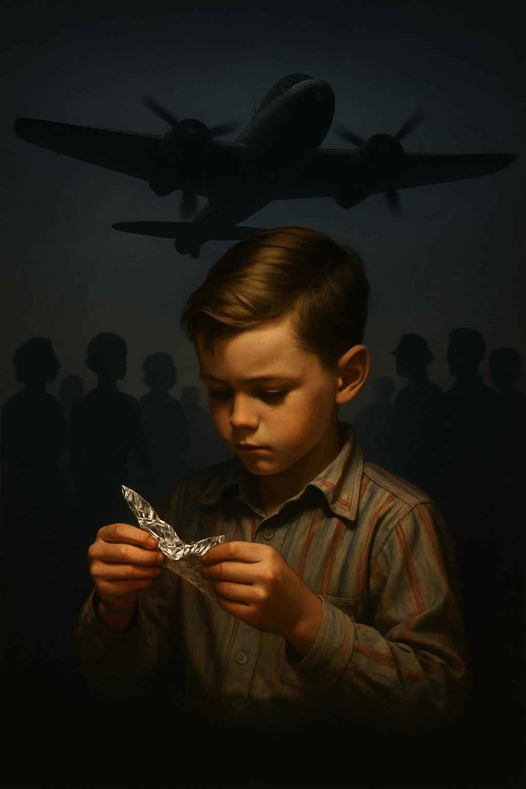 During World War II, entire neighborhoods taught children to fold foil because adults said it would help build planes.