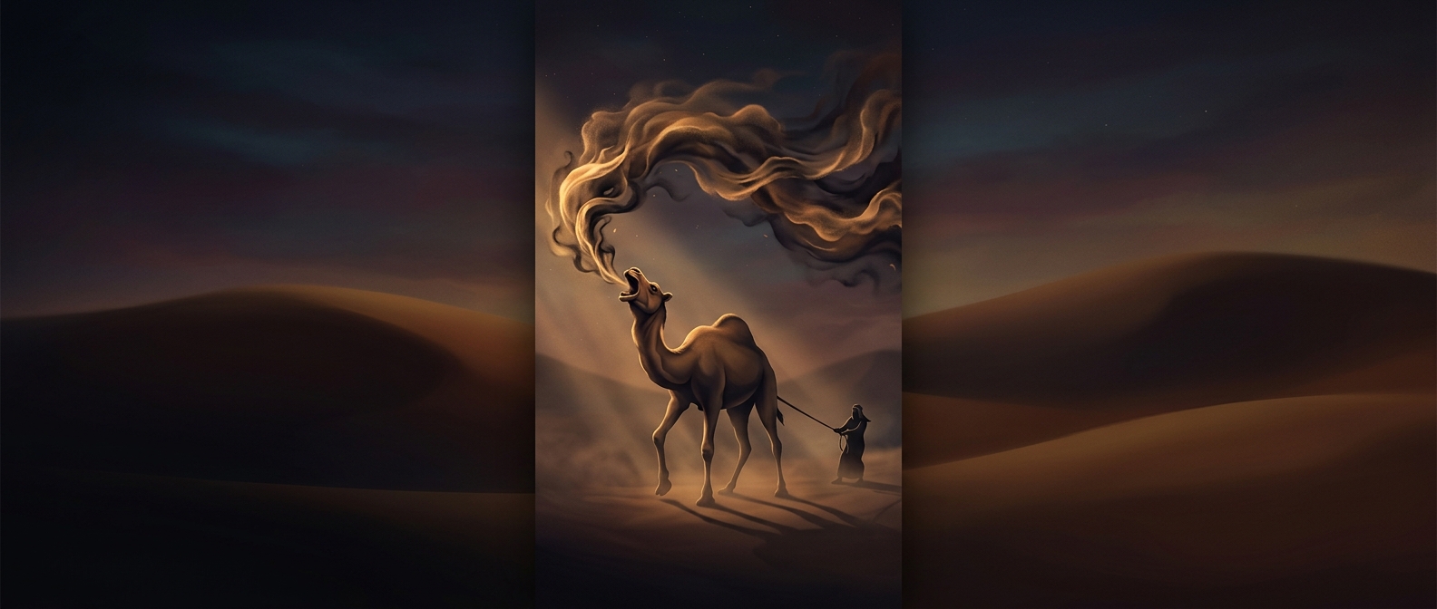 Why loaded camels scream when they stand up