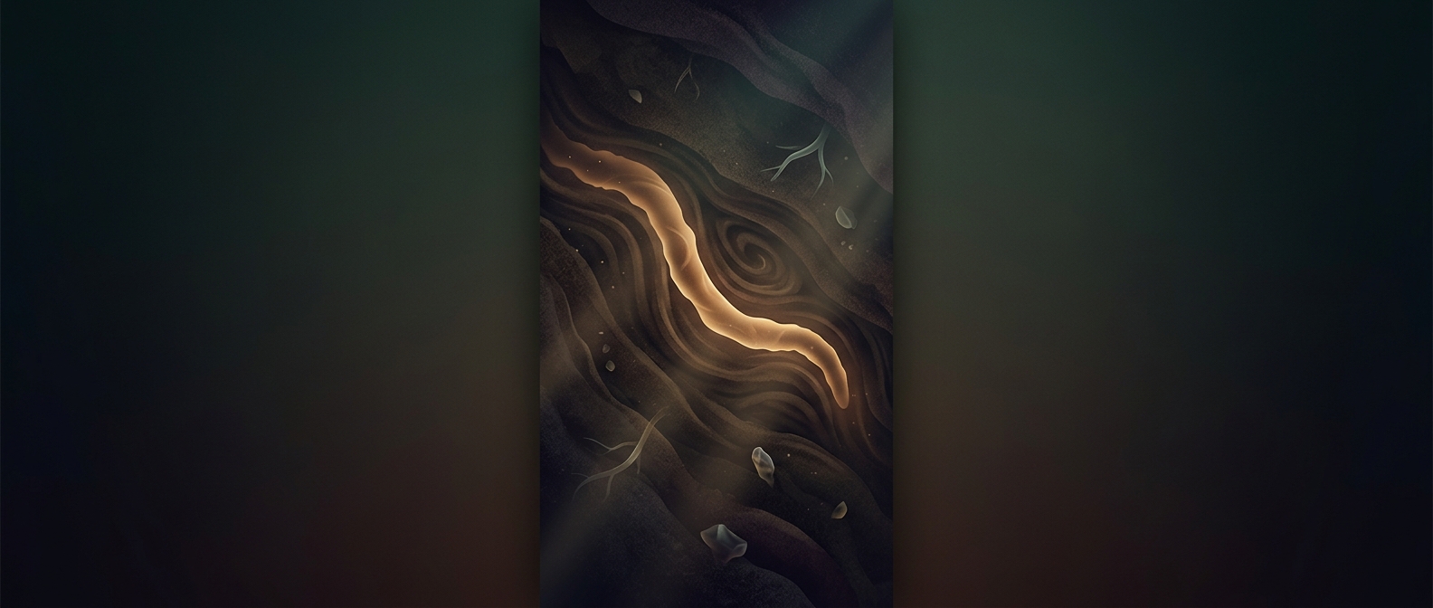 Earthworms travel by eating through dirt