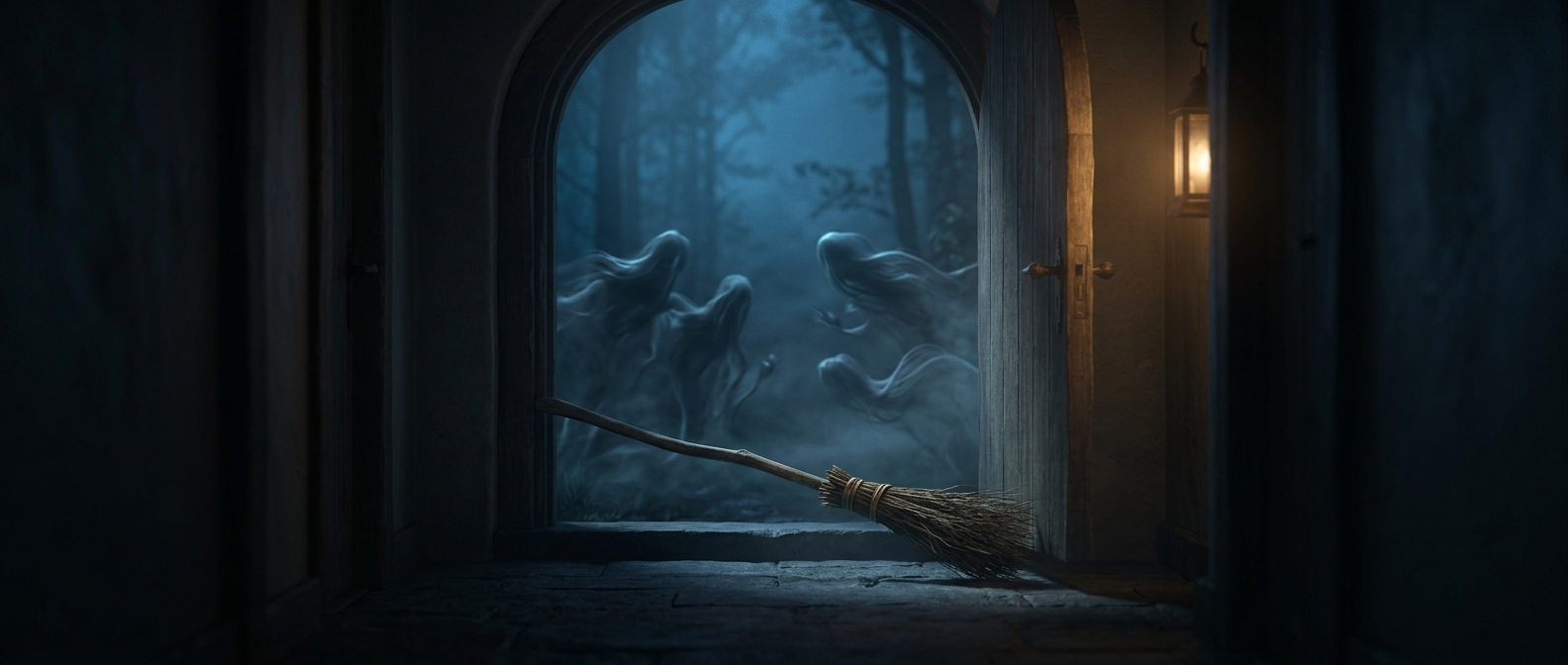 Brooms across thresholds block unseen forces
