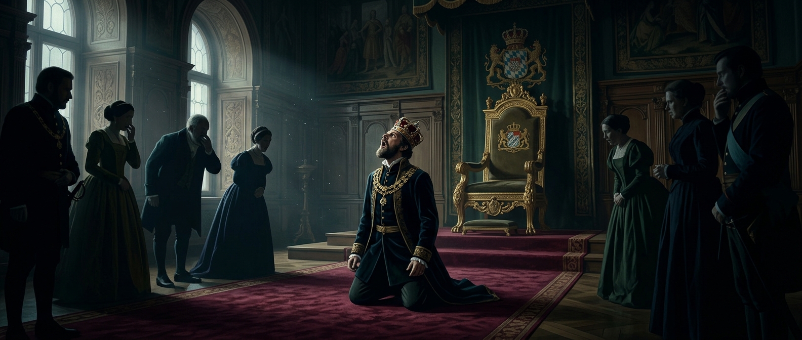 The king who barked at his royal guests