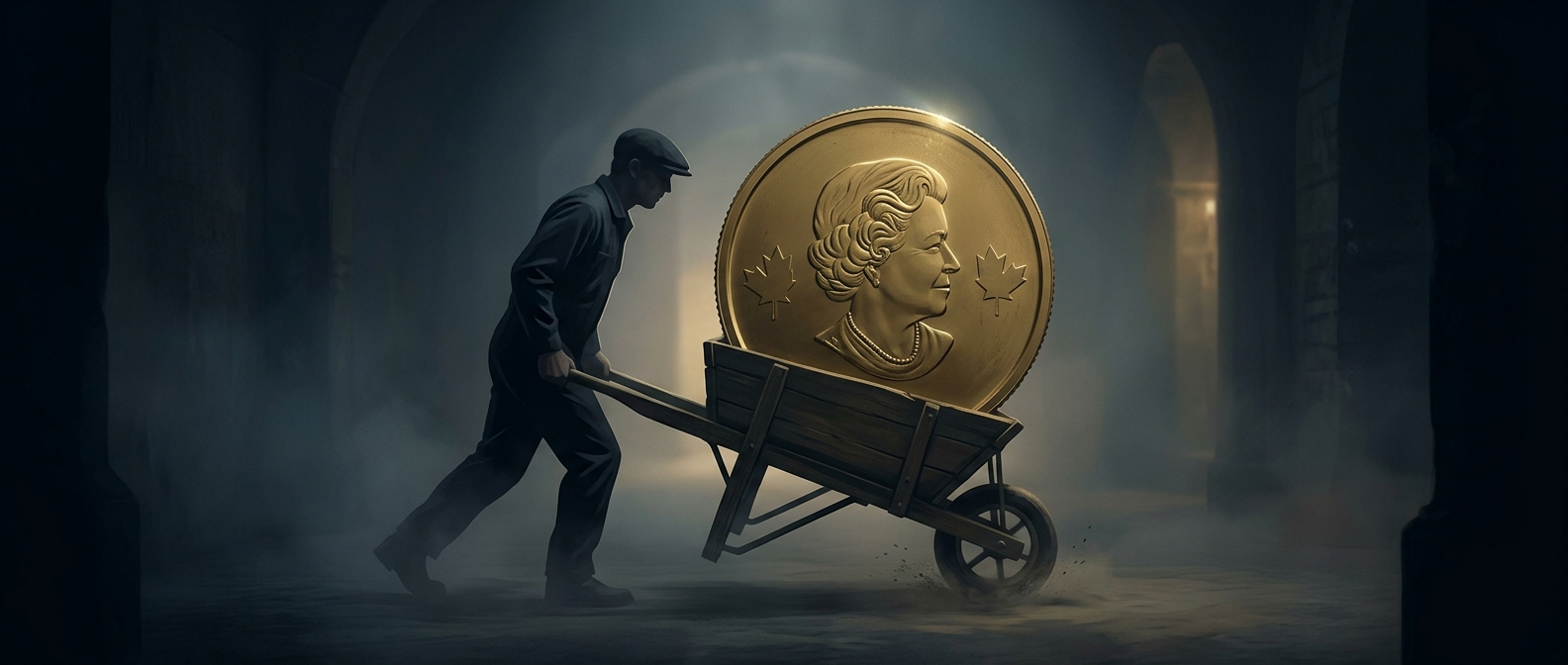 Thieves rolled a million-dollar gold coin away in a wheelbarrow