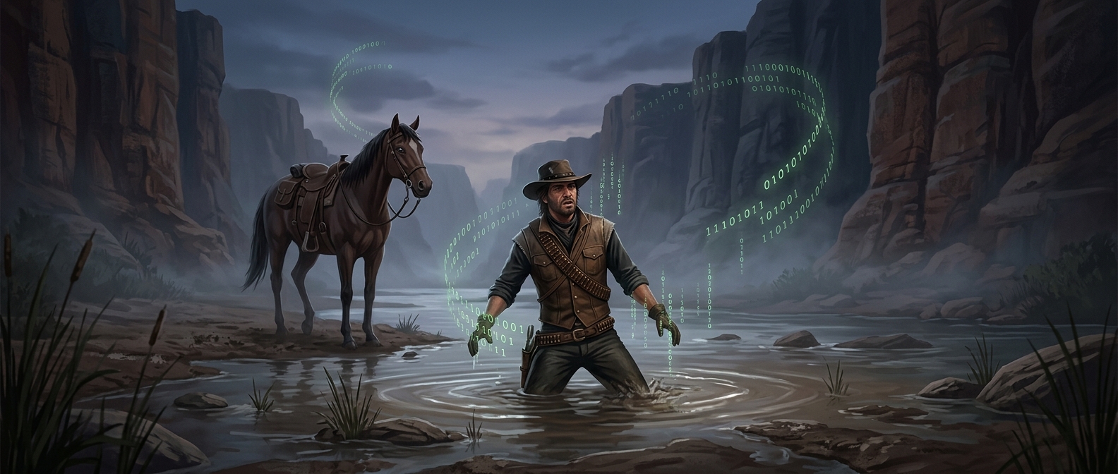 In Red Dead Redemption, John Marston cannot swim
