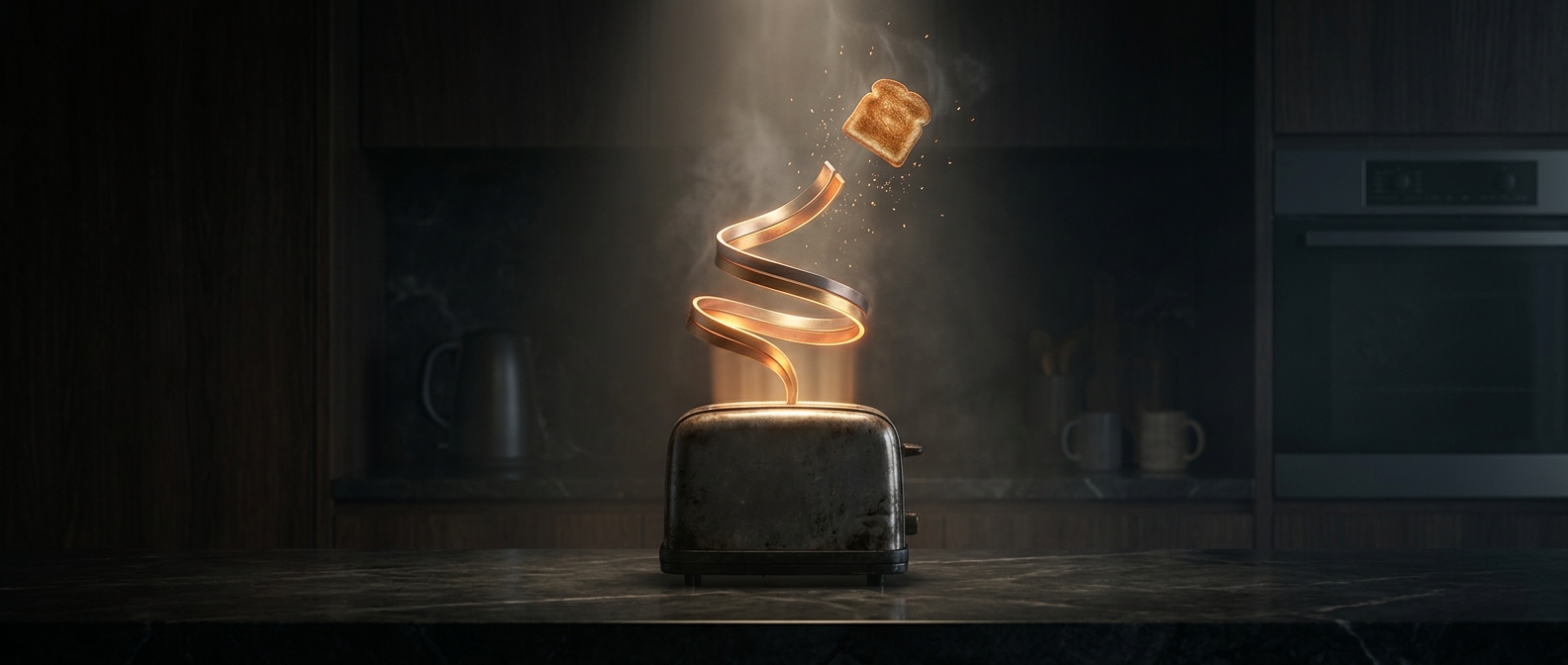 The tiny metal argument that launches your toast