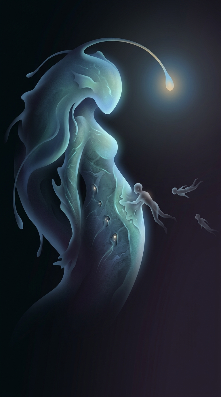 Male deep-sea anglerfish are drastically smaller than the terrifying, glowing-lured females, and exist solely as swimming sperm donors desperately searching for a mate.