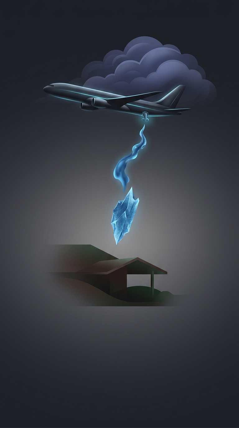 Commercial airplanes do not actively dump human waste out of the sky mid-flight, despite the persistent urban legends and occasional terrifying news reports about frozen blue matter crashing through residential roofs.