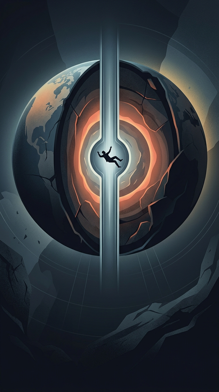 If you jumped into a completely frictionless tunnel dug straight through the Earth, how long would it take to reach the other side?