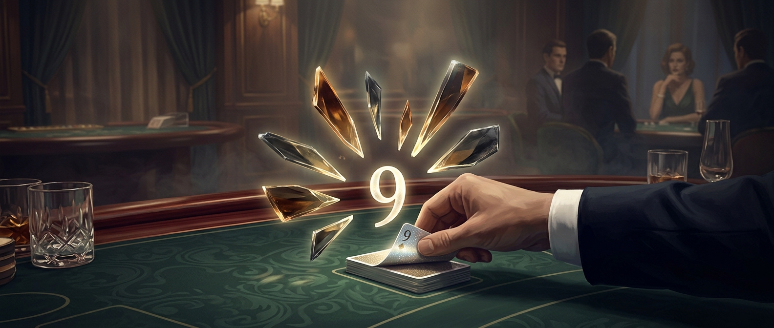 Baccarat strictly limits the highest possible hand to nine