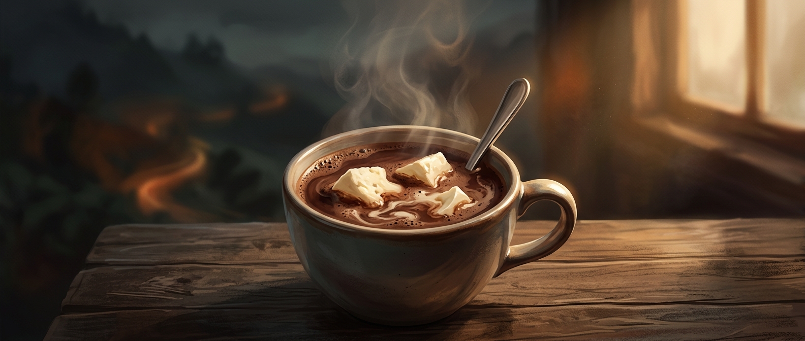In Colombia, cheese goes into hot chocolate