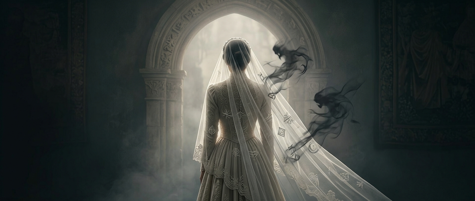 Bridal veils once hid brides from evil spirits