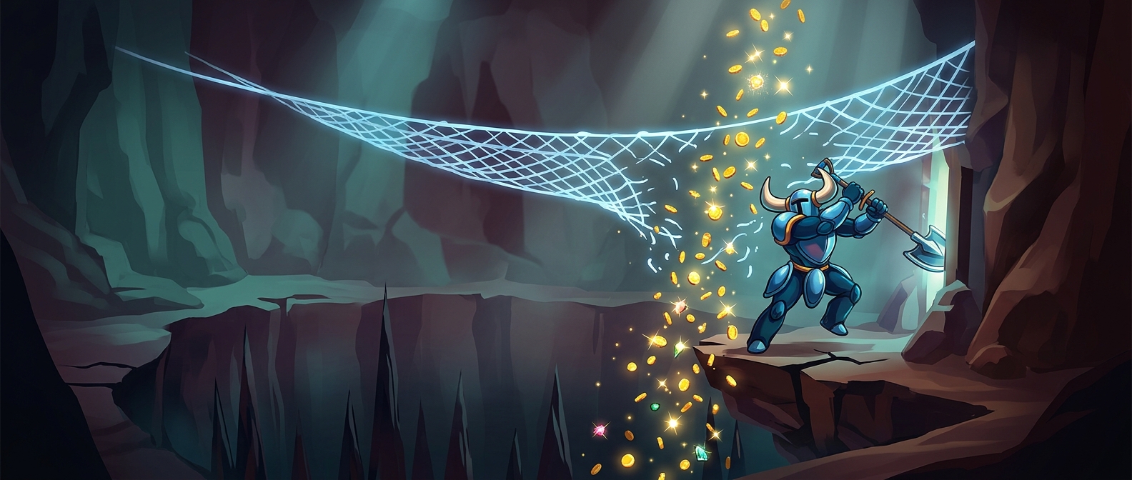 В Shovel Knight точки сохранения можно разбить ради денег