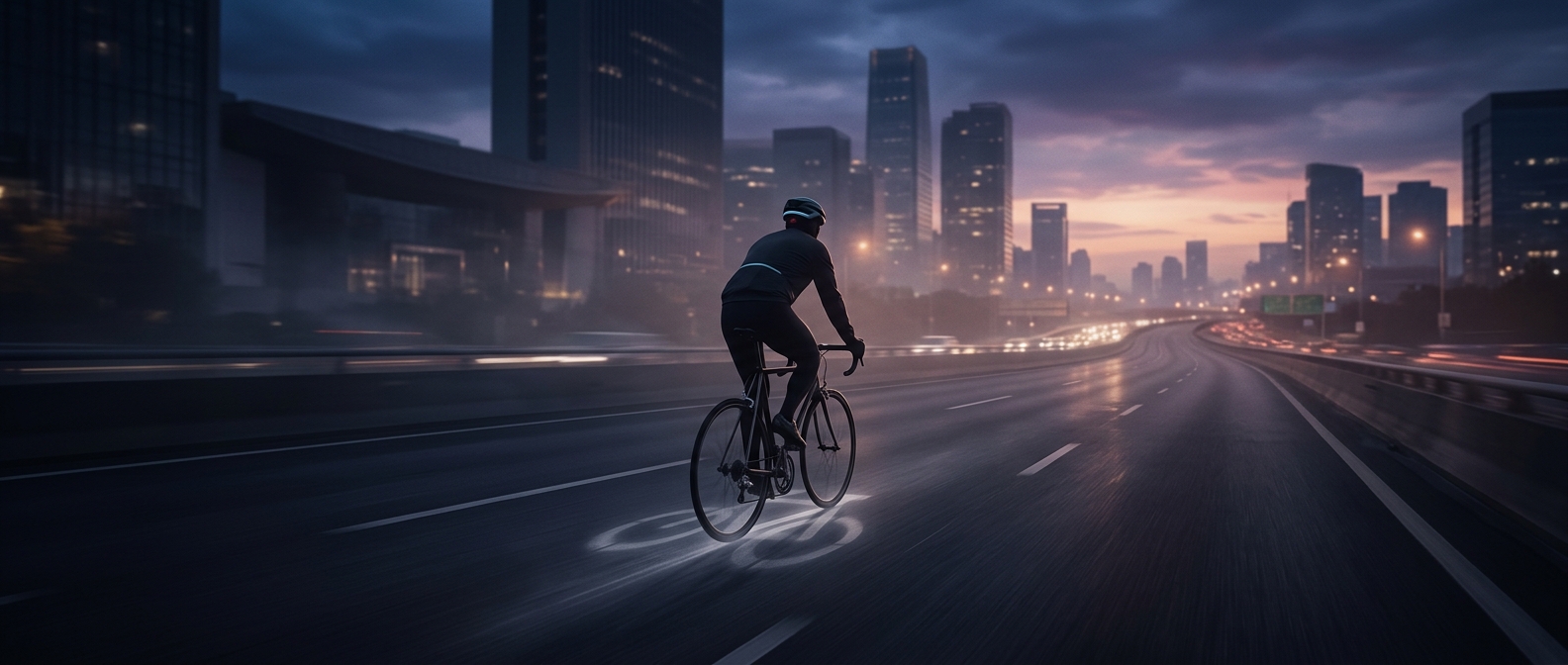 Bicycles have the same road rights as cars