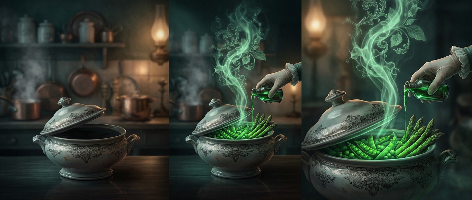 Victorian vegetables were brightened with poison