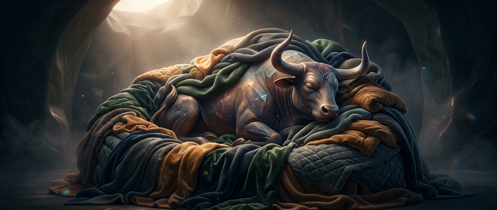 Taurus hoards an absurd number of sleeping blankets