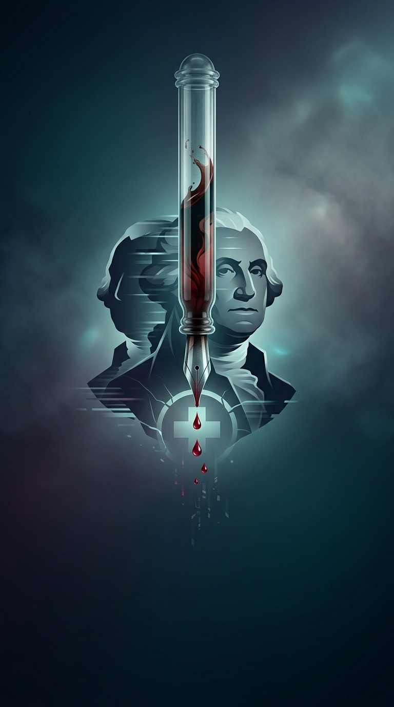 Which Founding Father died after his doctors frantically drained half his blood to cure a mild throat infection?