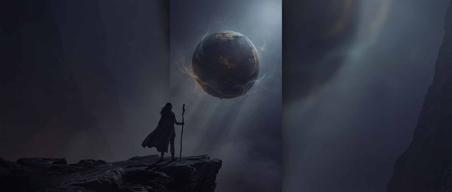 Distant sphere demanding radical self reliance