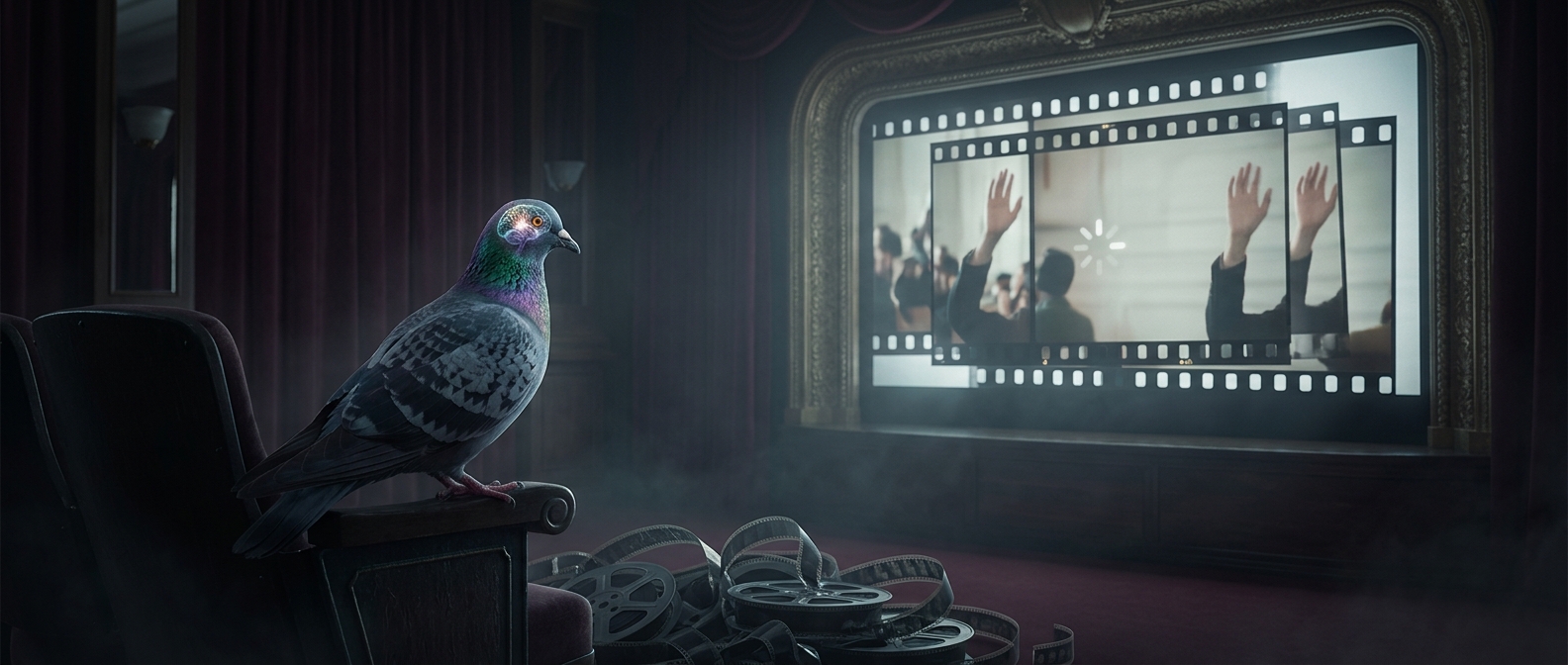 Why movies look painfully slow to pigeons