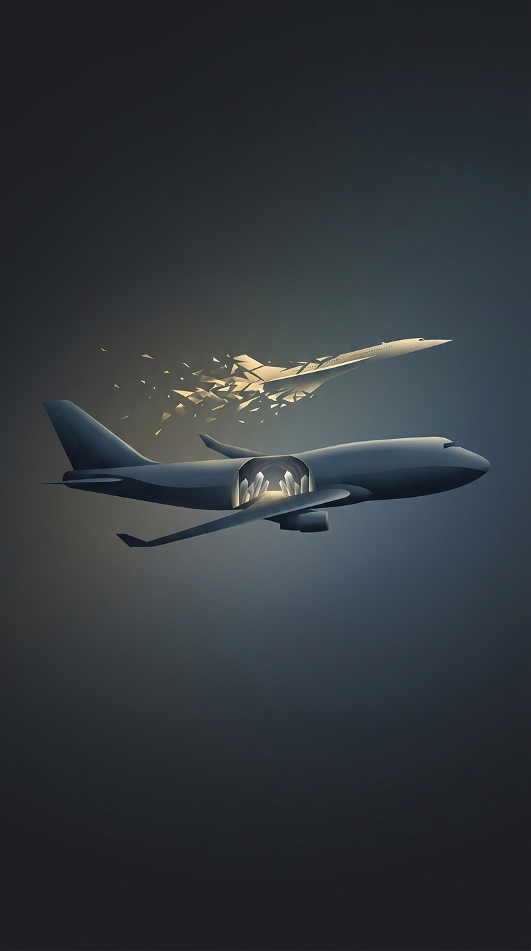 Инженеры Boeing изначально спроектировали легендарный 747-й с характерным горбом, потому что были абсолютно уверены, что сверхзвуковые полеты сделают его устаревшим пассажирским самолетом уже через несколько лет.