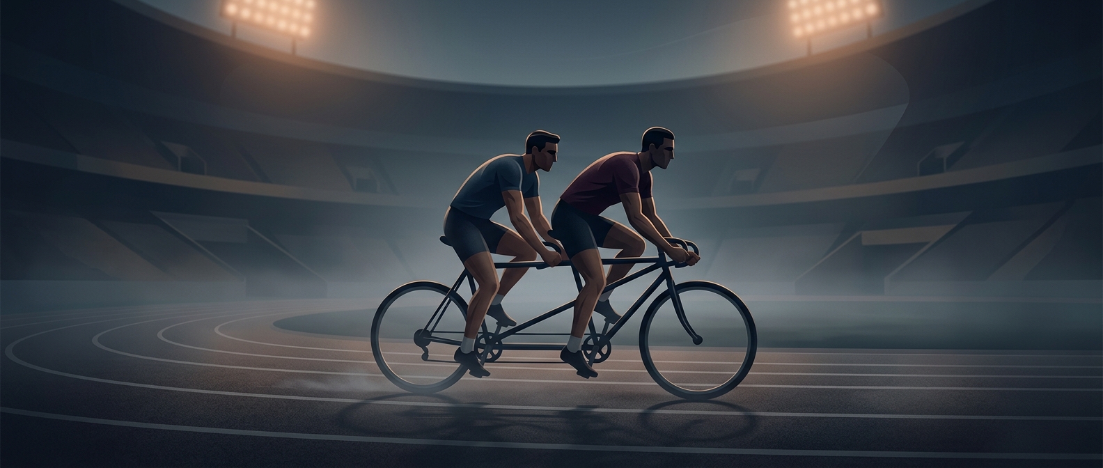 When tandem cycling was an Olympic sport