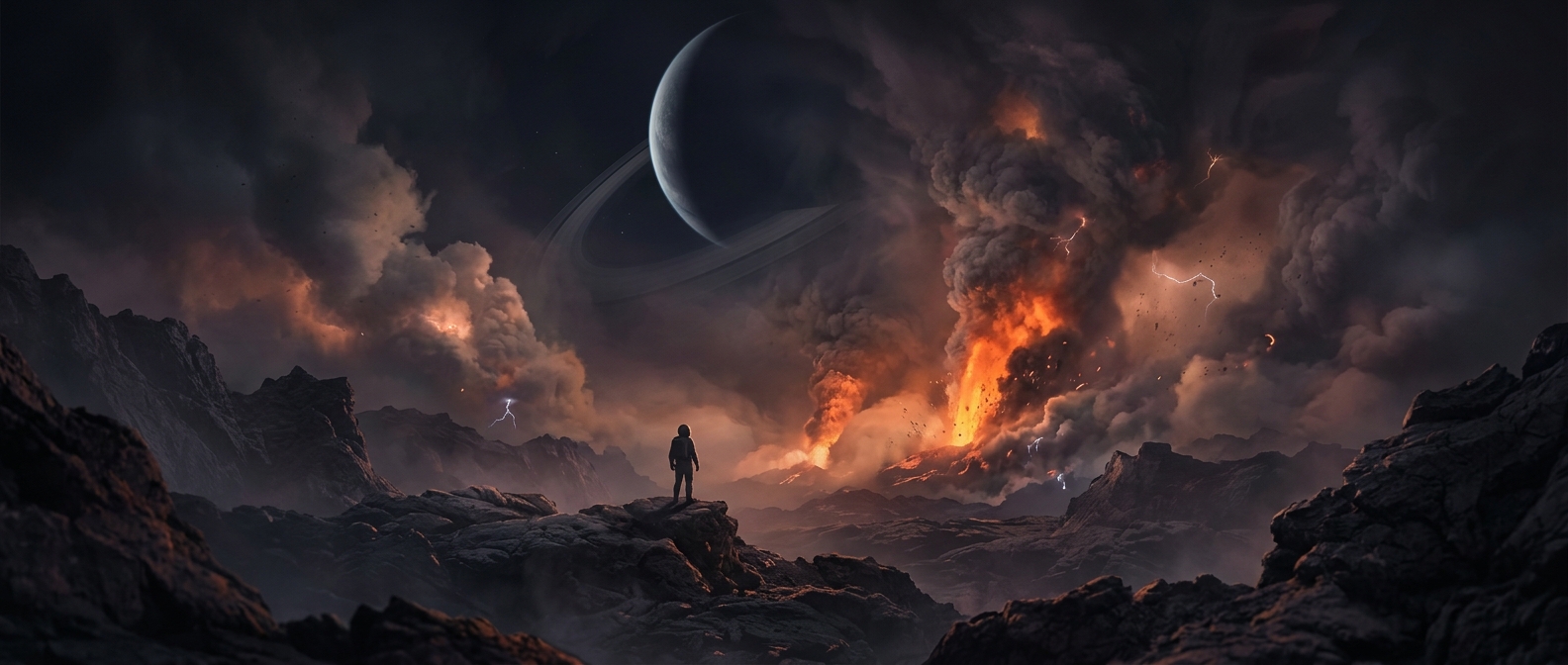 Jupiter's moon with hundreds of active volcanoes
