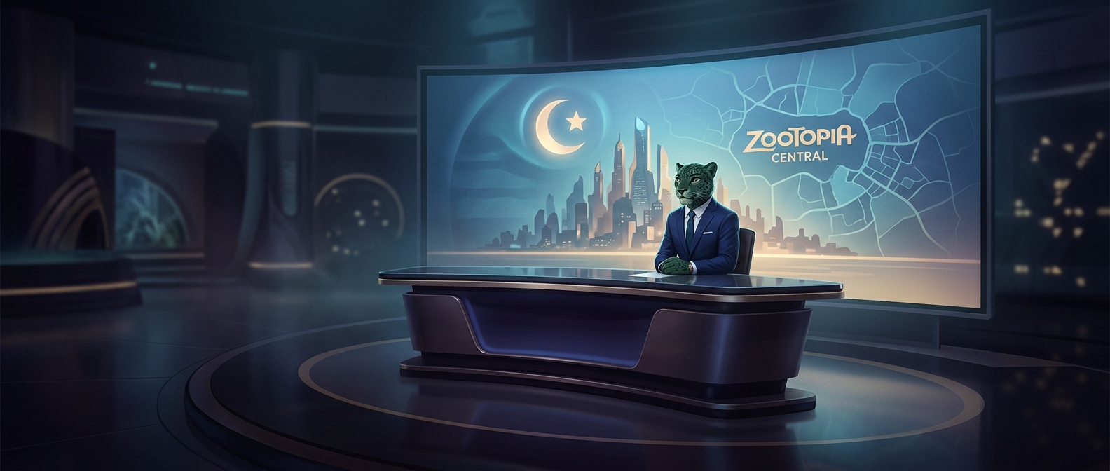 Zootopia has different news anchors around the world