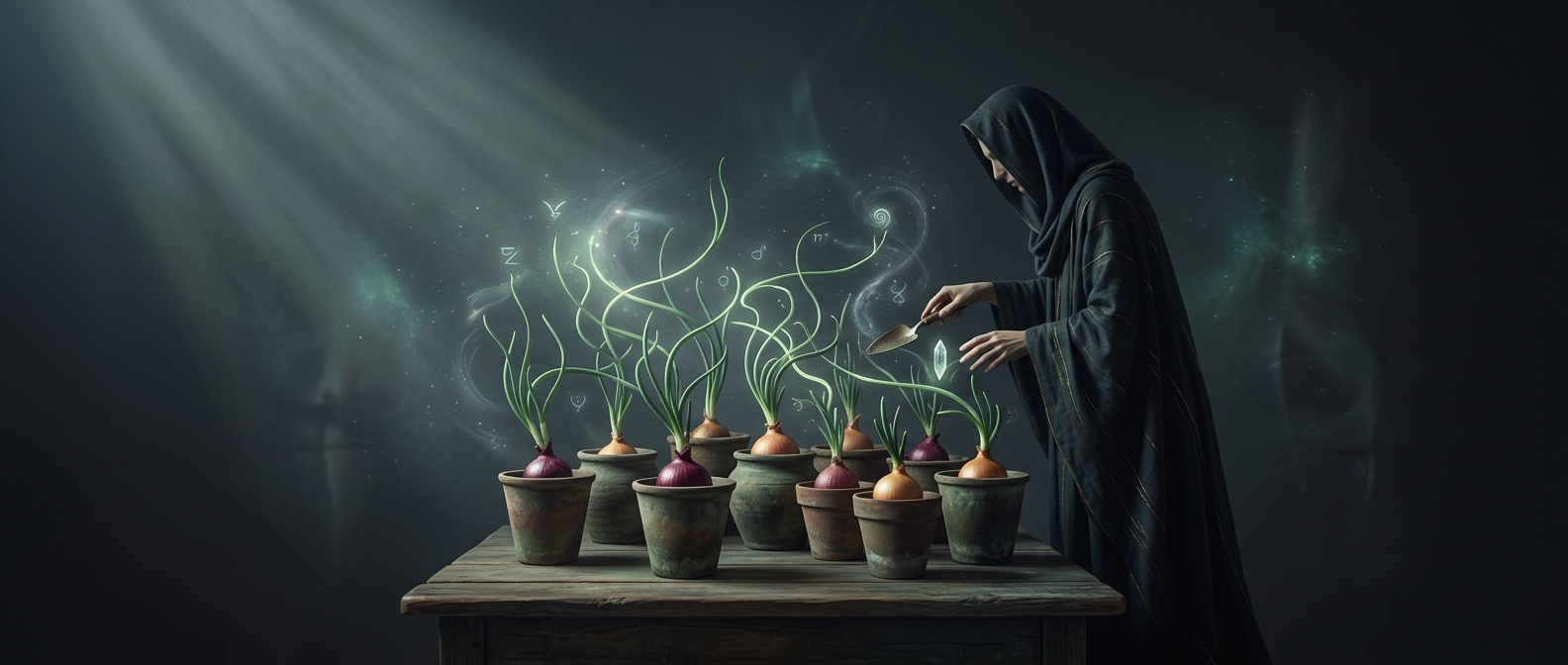 Sprouting onions determine the best life path