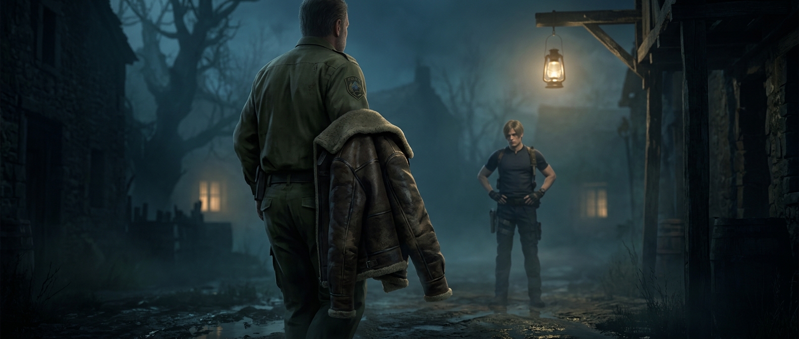 Leon Kennedy's jacket gets stolen while he's unconscious