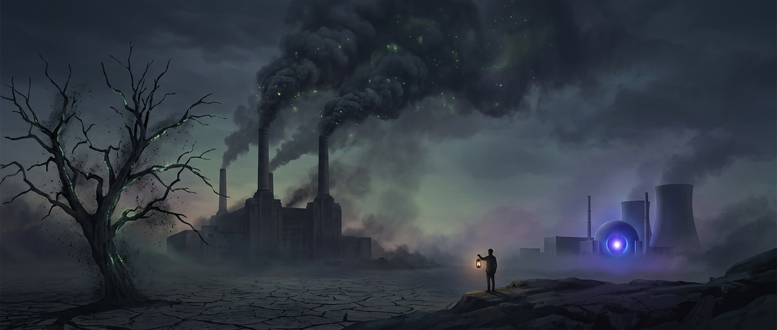 Burning coal releases radioactive material into the air