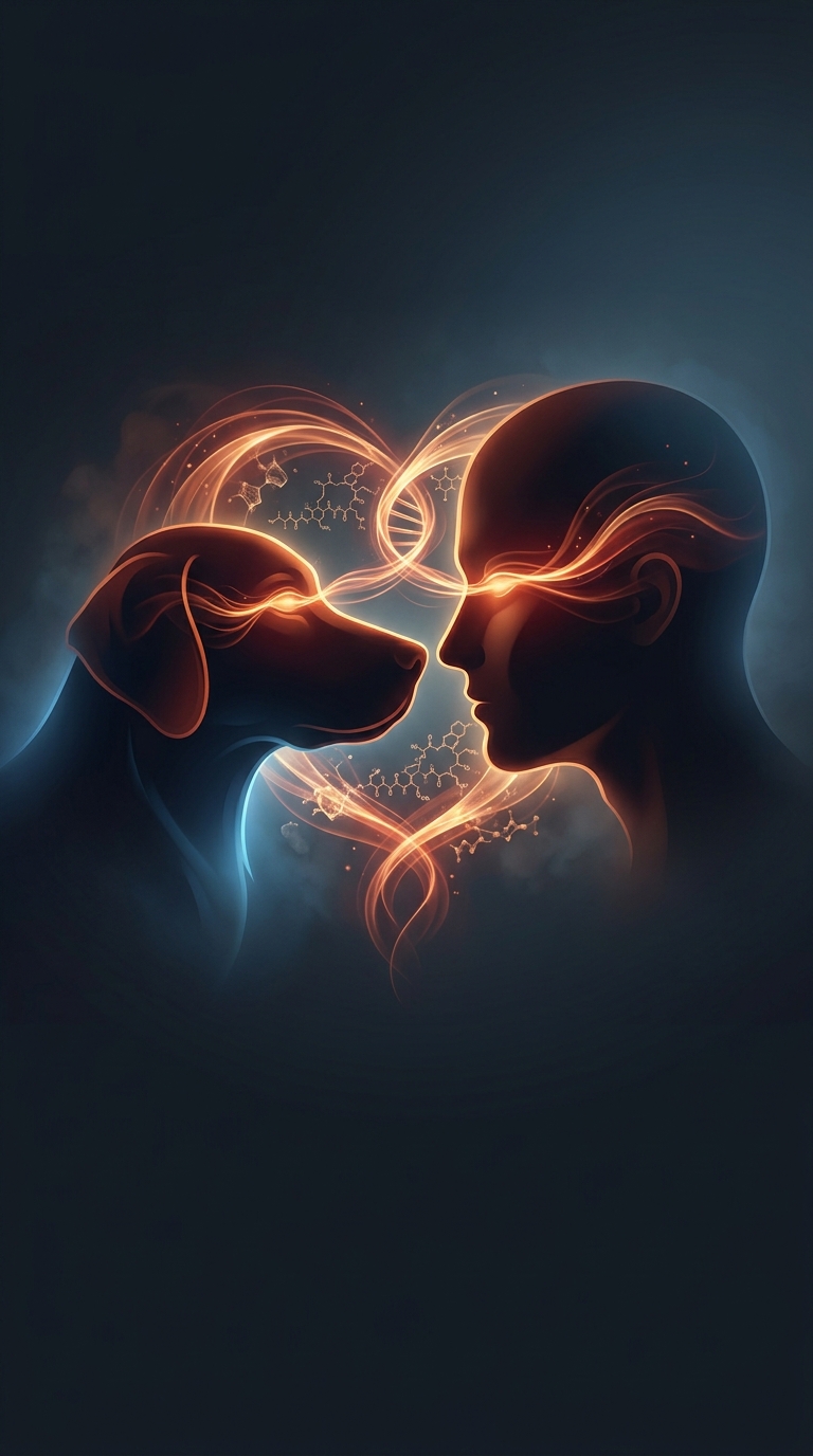 Dogs and humans both experience a massive surge in oxytocin, the love and bonding hormone, when they simply stare into each other's eyes.