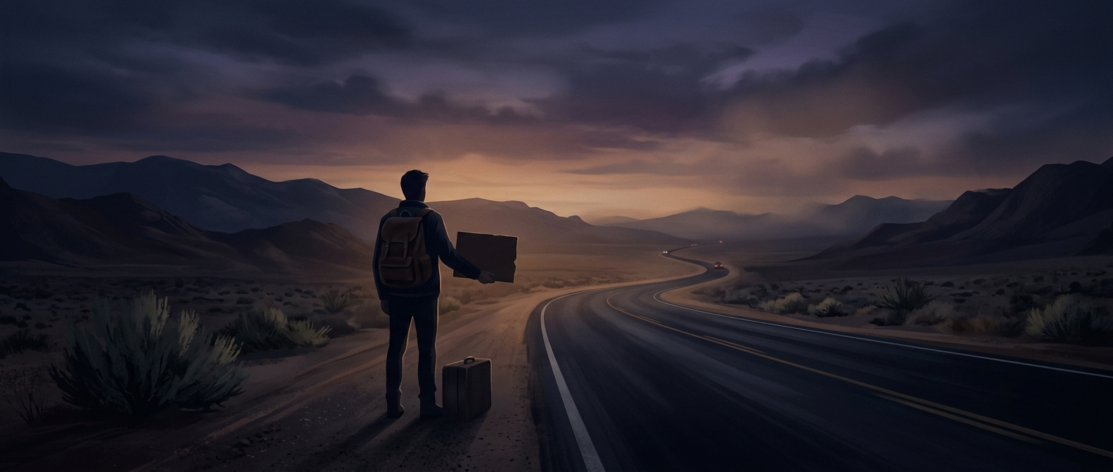 Asking for a ride on a Nevada roadway is strictly illegal