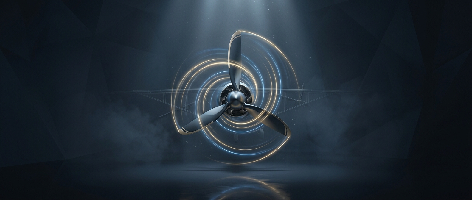Rotating propeller blades maintain peak flight efficiency