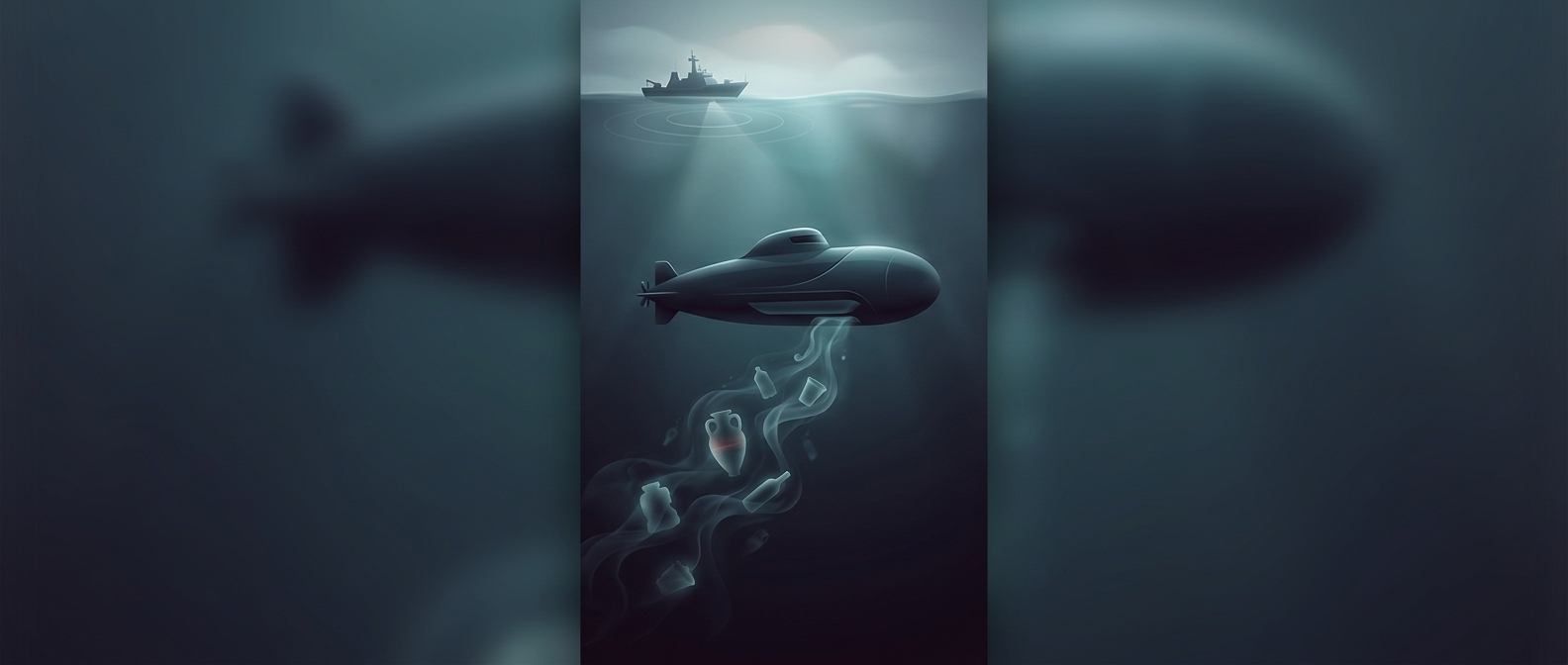Submersible trash management prevents detection
