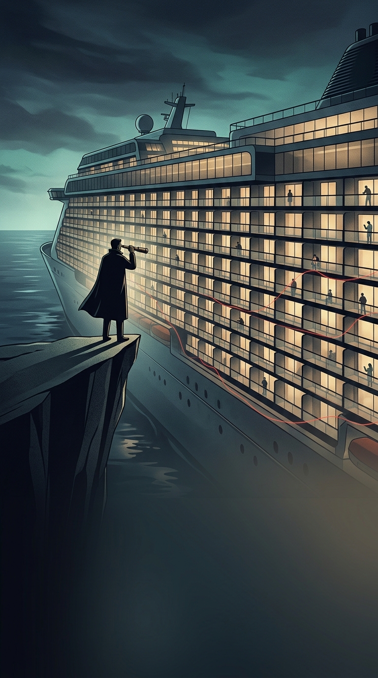 Why do modern mega-cruise ships feature thousands of private balconies, despite taking up massive structural space?