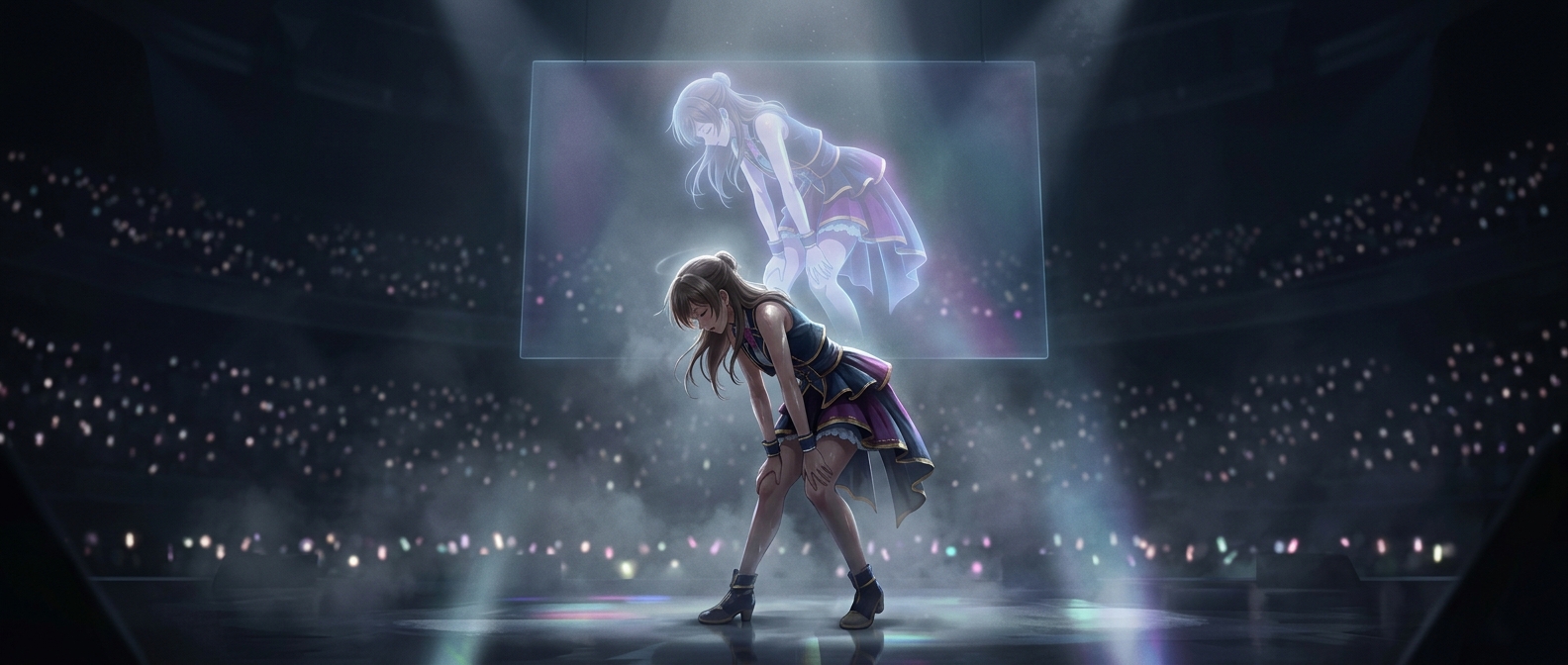 The anime concert performers who copy every move