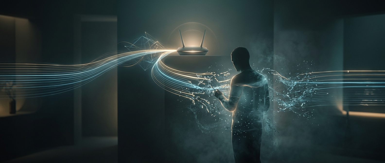 Your body can weaken a Wi-Fi signal