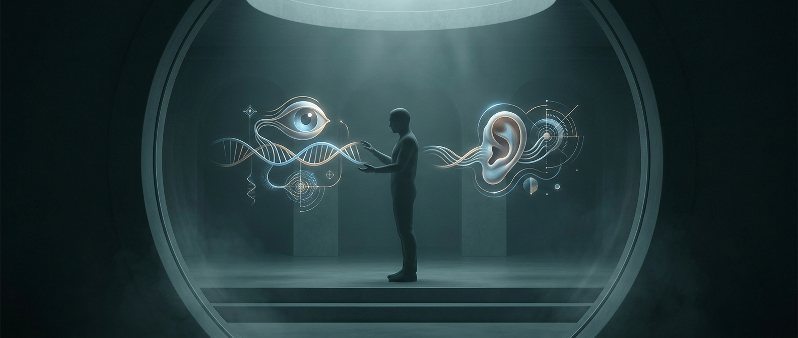You have a dominant eye and a dominant ear