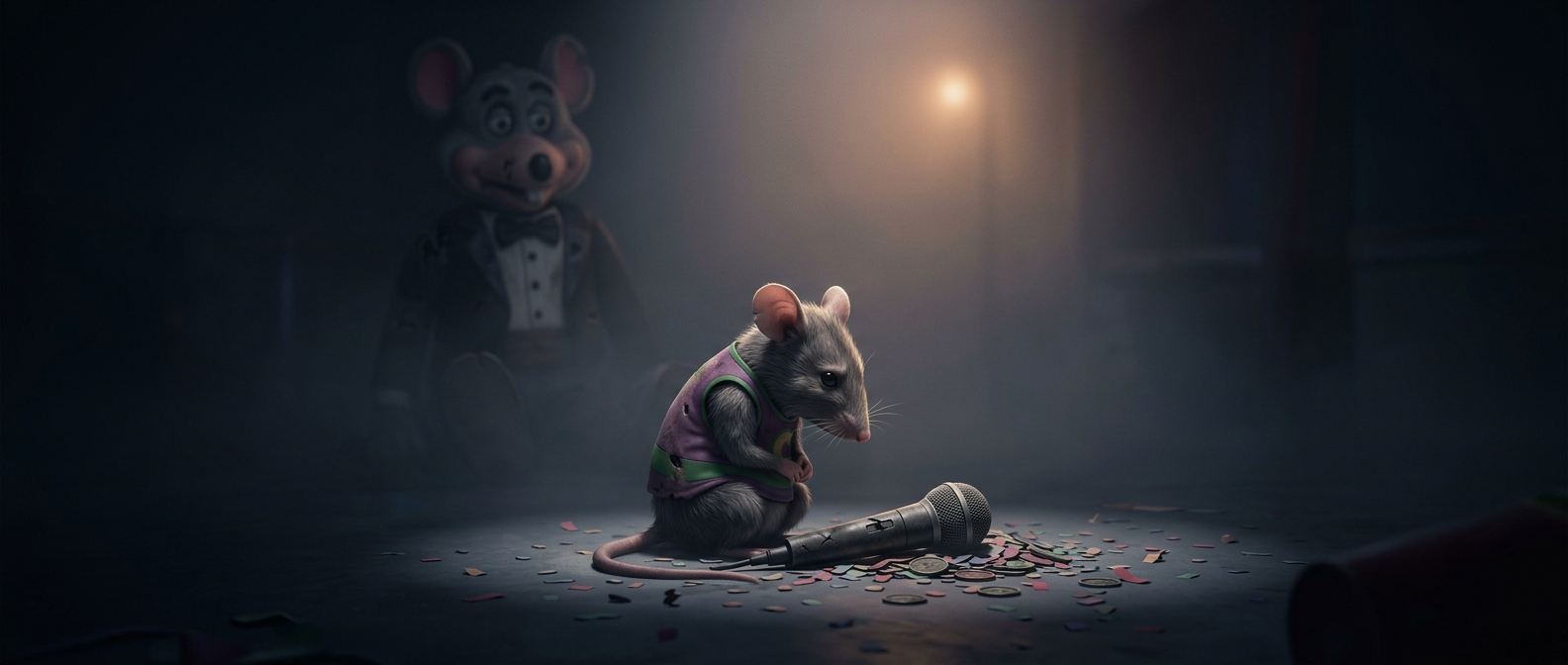 Chuck E. Cheese is an orphaned rat
