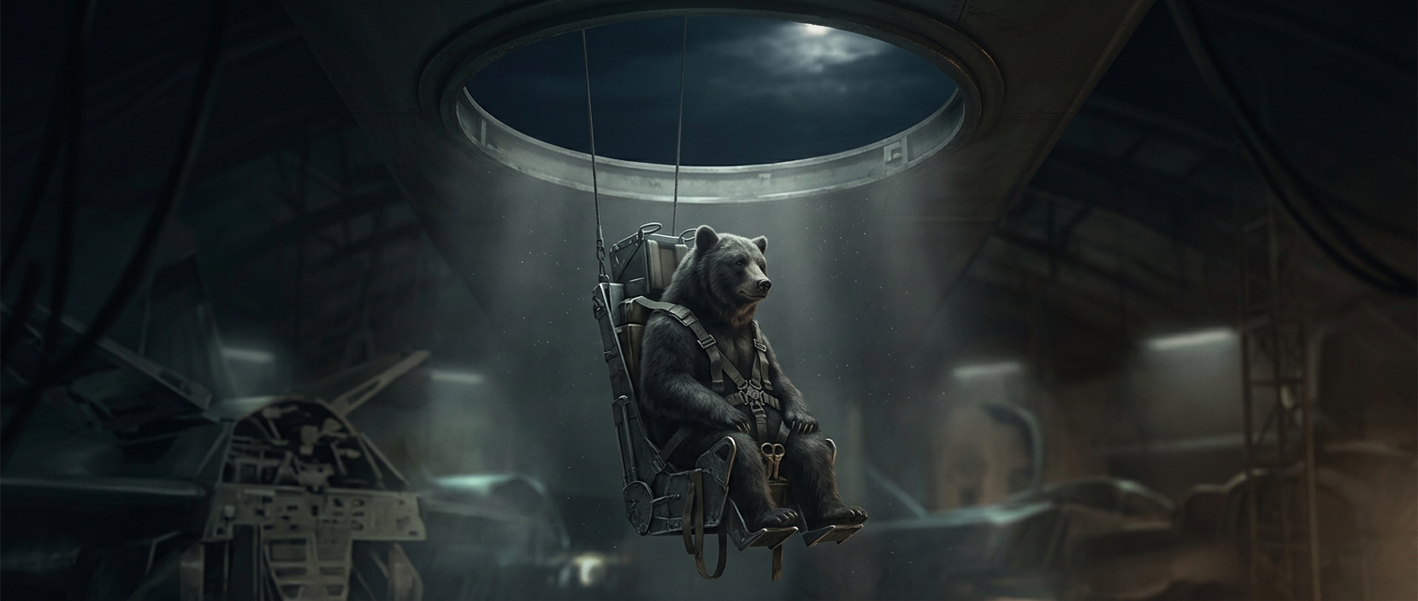Aviation ejection seats were first tested using live bears