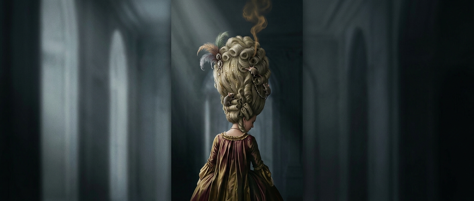 When fashionable wigs attracted live mice