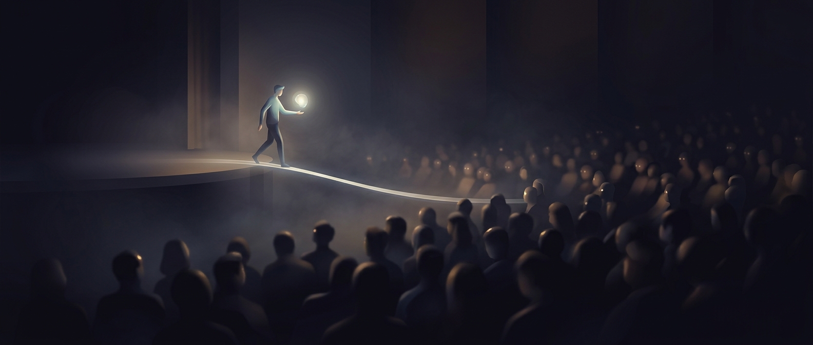Walking into the audience for questions