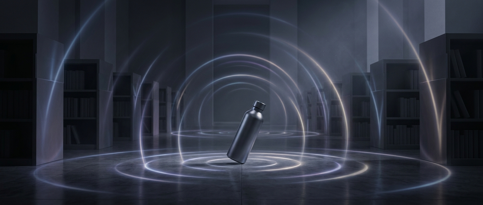 Why a dropped bottle sounds louder in a quiet room