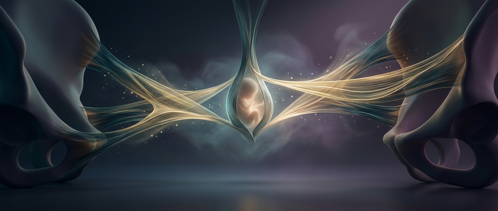 Round ligaments physically stretch to support pregnancy
