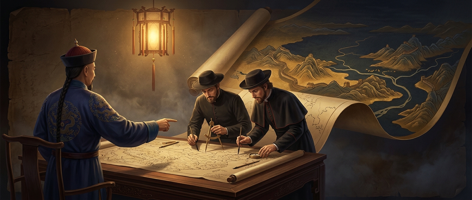 Kangxi Emperor employed Jesuit missionaries to meticulously map his expanding Qing frontiers
