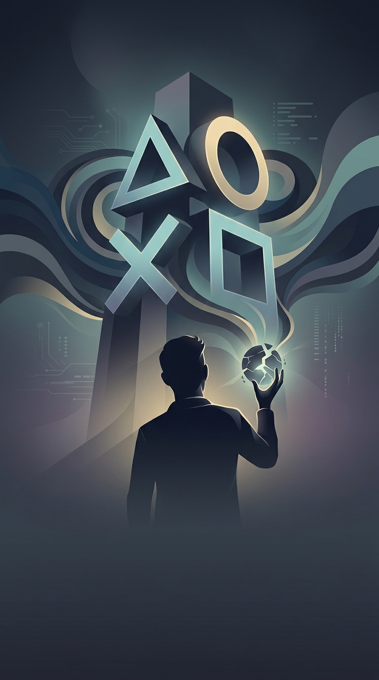 Why did Sony radically choose to use shapes on the PlayStation controller instead of standard letters or numbers?