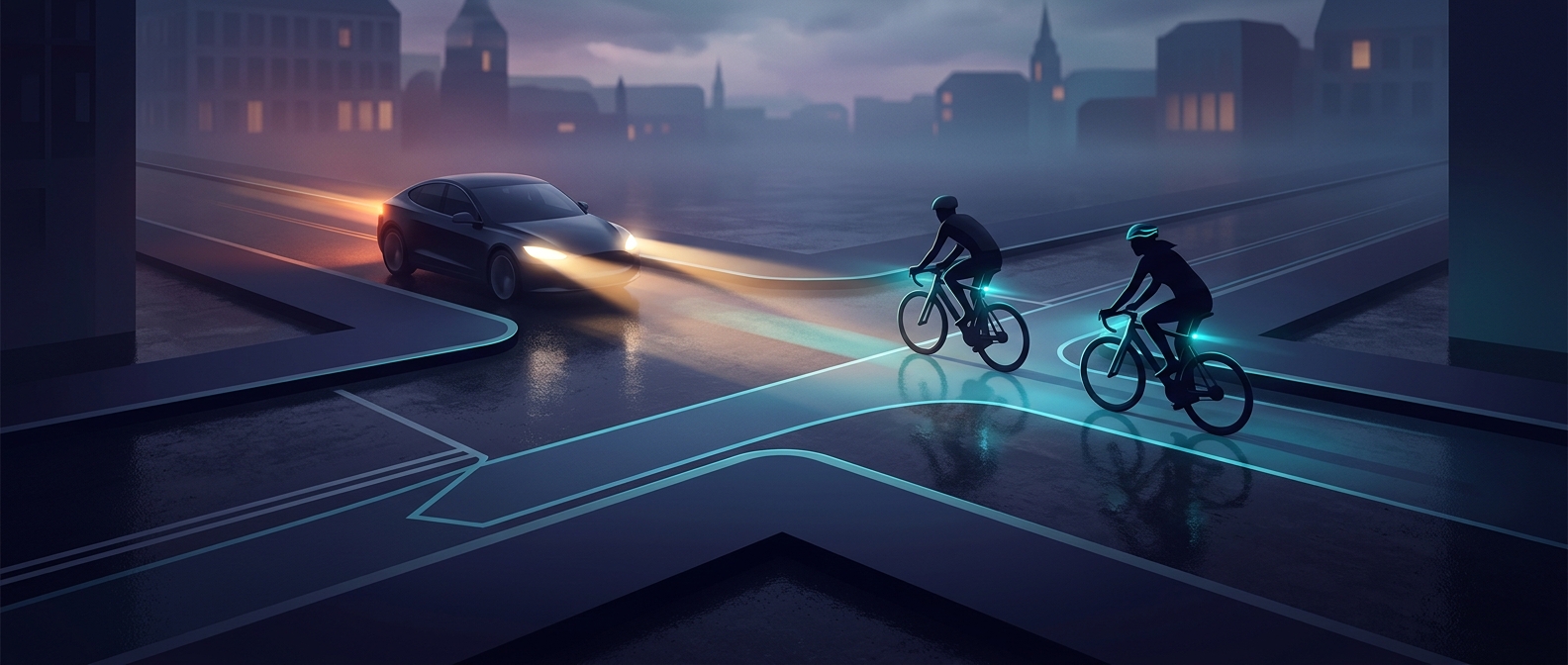 Copenhagen designed intersections to expose wrong-way cyclists