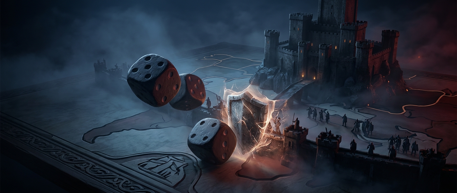 Кубики в игре Risk статистически благоприятствуют защищающимся армиям