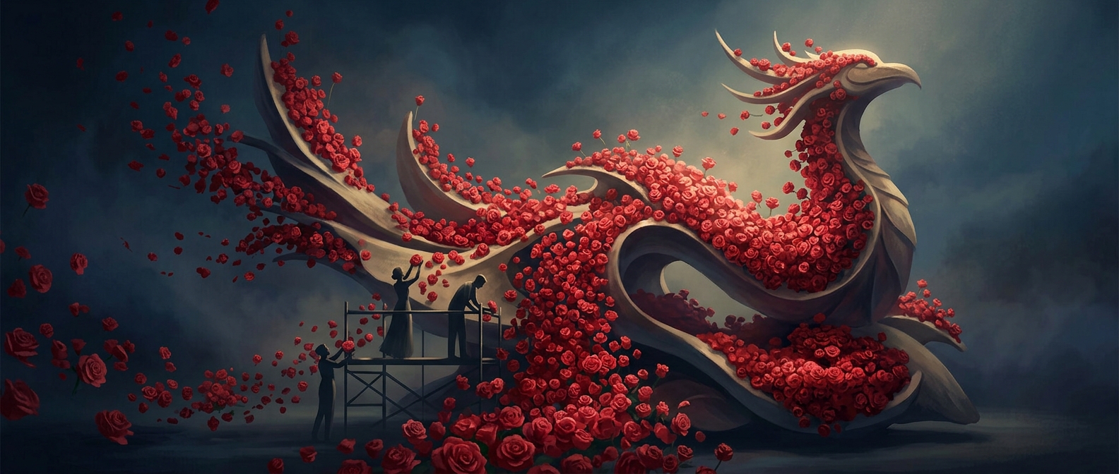 Millions of Rose Parade flowers