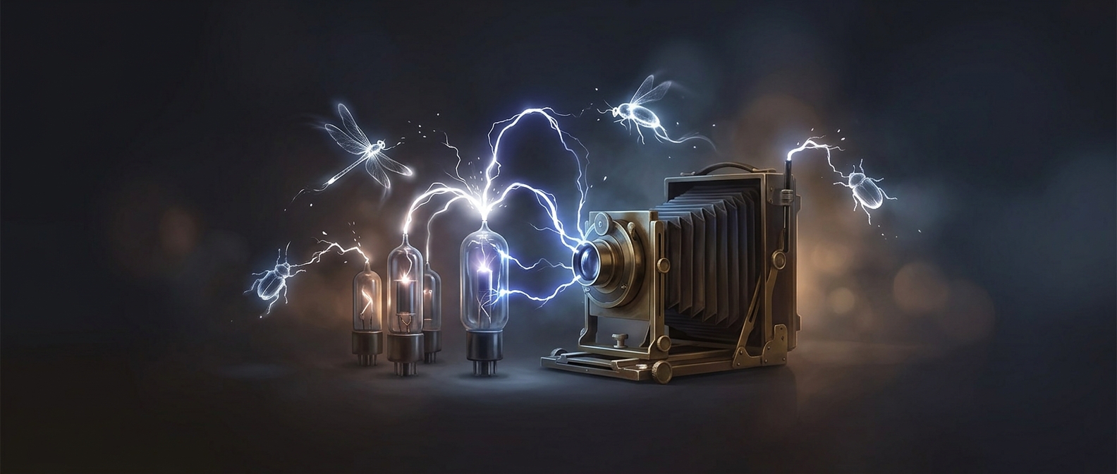 The camera that froze an insect's flight with sparks