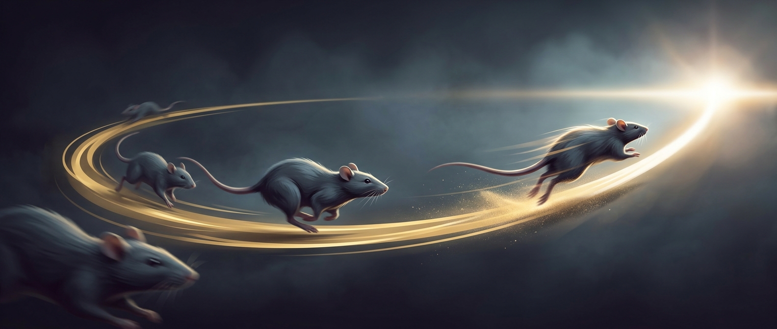 Why rats sprint when the finish line is near